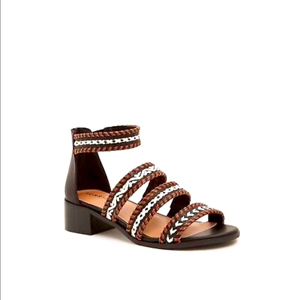 Torrid braided low-heeled sandals